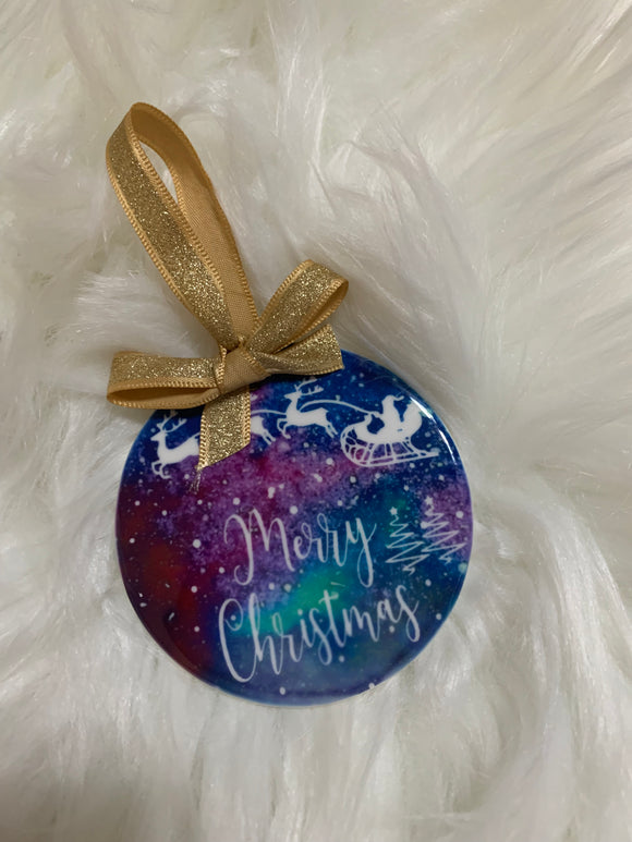 Galaxy Christmas Ornament